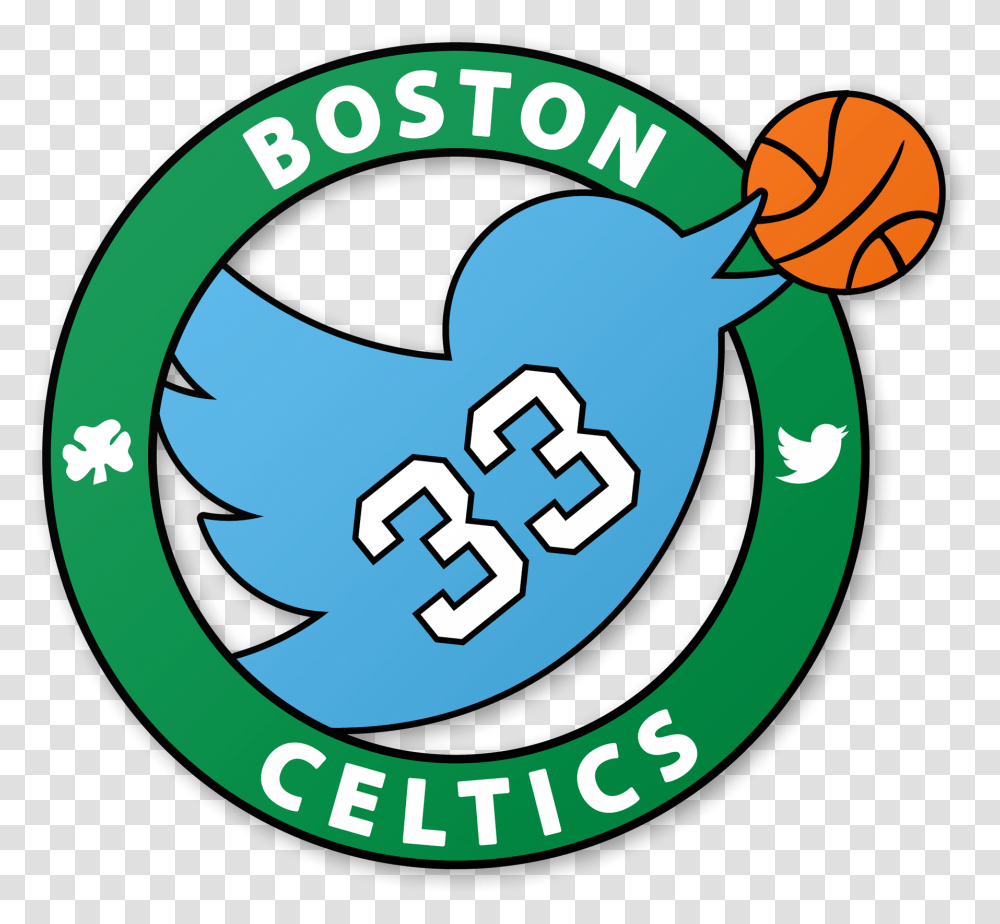Larry Bird Twitter Logo Celtics Logo, Recycling Symbol Transparent Png