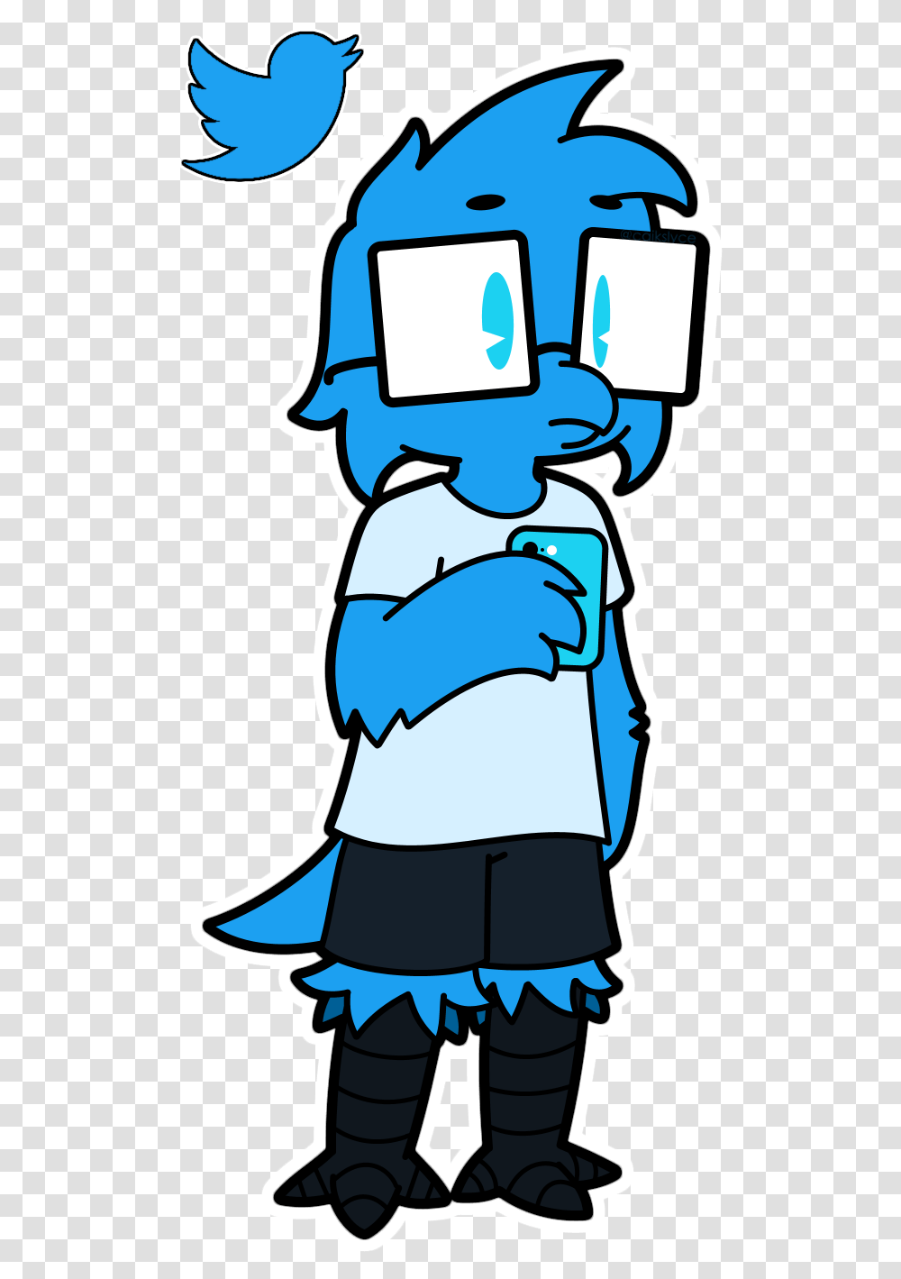Larry The Twitter Bird By Slycecaik Cartoon, Clothing, Pants, Outdoors, Text Transparent Png