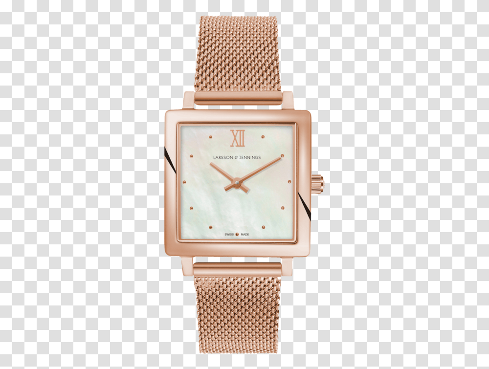 Larsson Jennings Square Watch, Wristwatch, Analog Clock Transparent Png