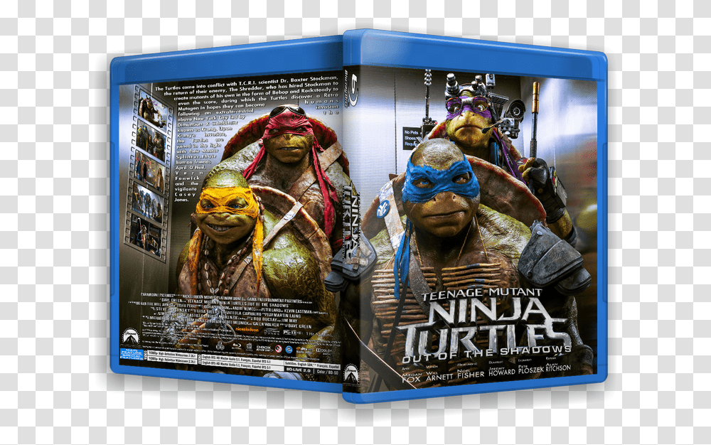 Las Tortugas Ninjas 2 Fuera De Las Sombras Tmnt Ninja Turtles, Disk, Dvd, Figurine, Person Transparent Png