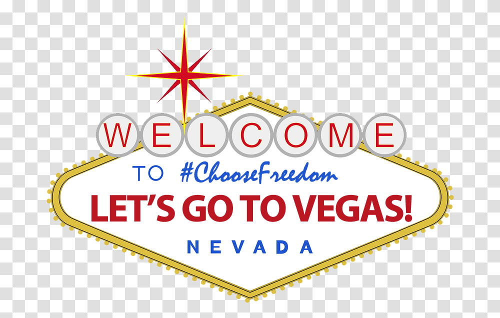 Las Vegas Giveaway Sign Welcome To Las Vegas Sign, Cross, Outdoors Transparent Png