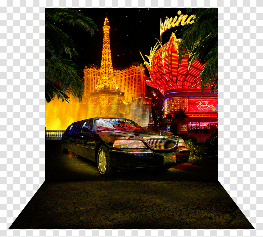 Las Vegas Nights Without Sign Paris Hotel And Casino, Spoke, Machine, Light, Alloy Wheel Transparent Png