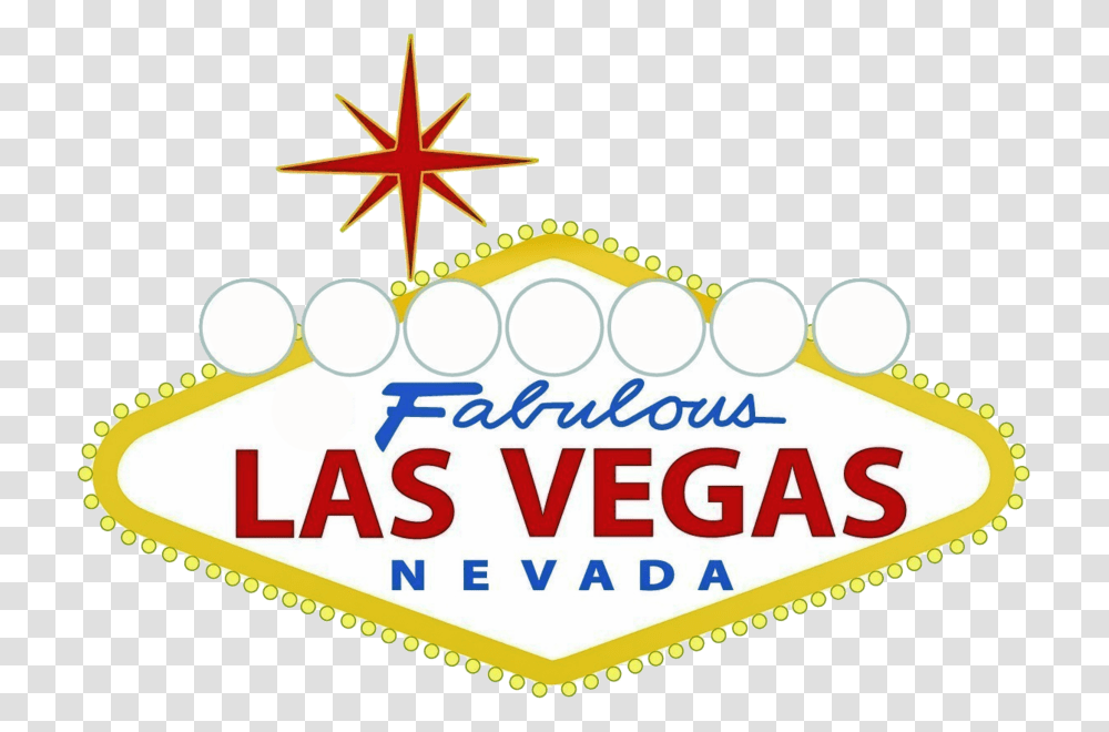 Las Vegas Sign, Cross, Star Symbol, Birthday Cake Transparent Png