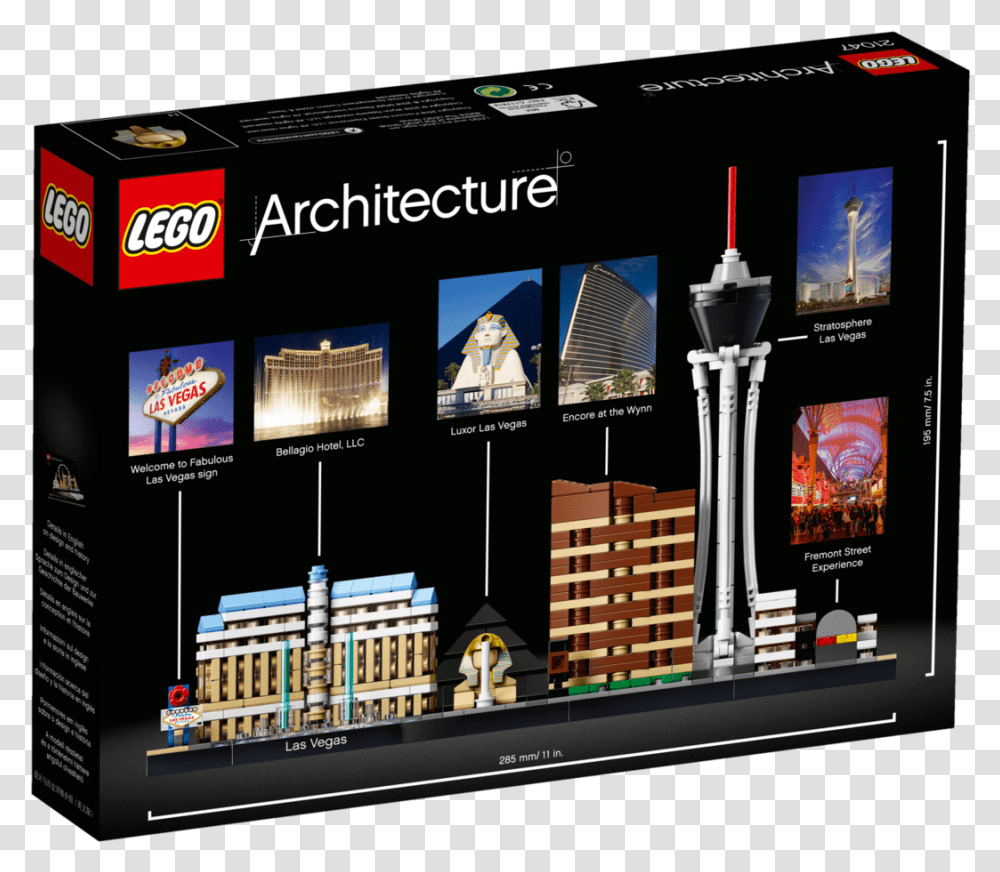 Las Vegas Skyline Silhouette Lego Architecture Las Vegas, Scoreboard, Screen, Electronics, Building Transparent Png
