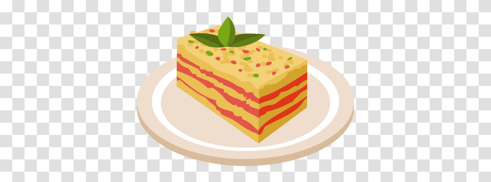 Lasagna Italian Meal Illustration Kuchen, Cake, Dessert, Food, Birthday Cake Transparent Png