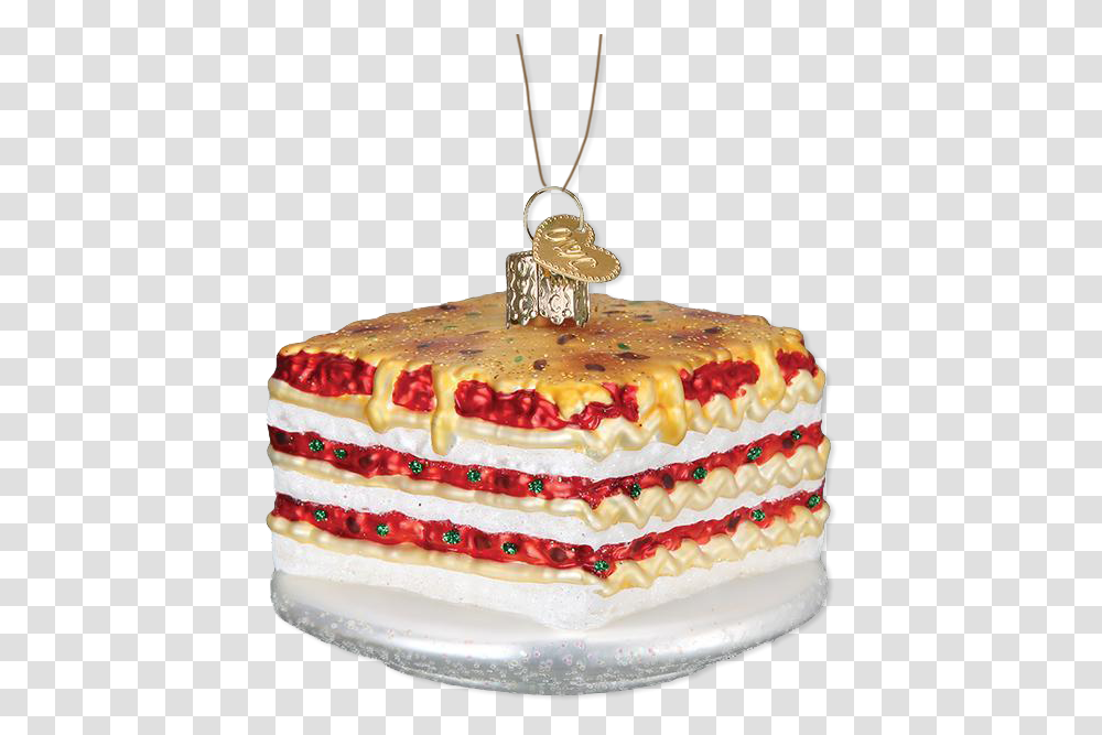 Lasagna Ornament Lasagna Christmas Ornament, Birthday Cake, Dessert, Food, Torte Transparent Png