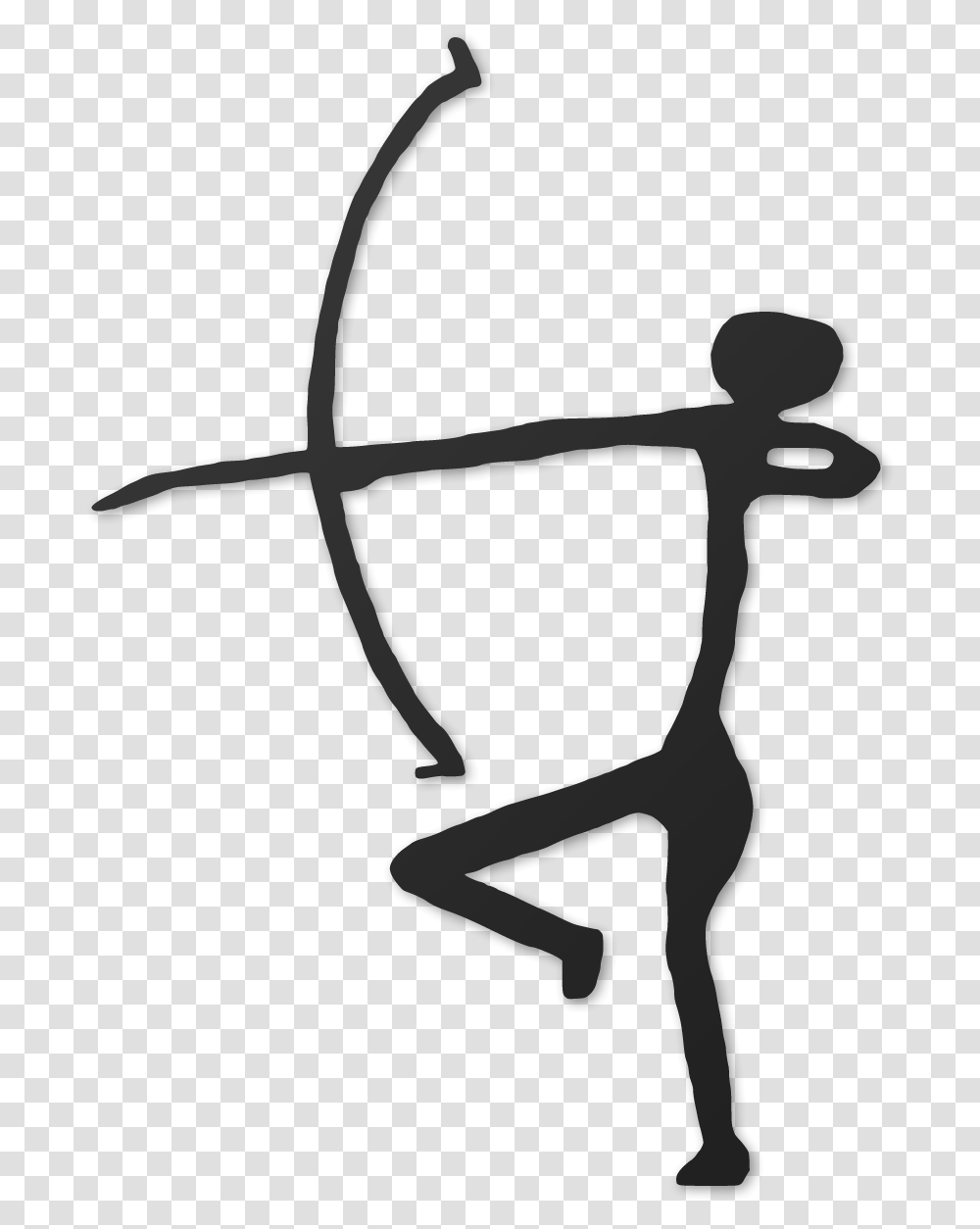 Lascaux Cave Stick Figure Simple Easy Cave Paintings, Bow, Sport, Sports, Archery Transparent Png