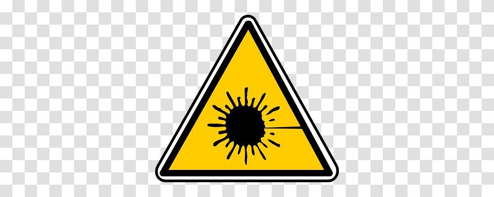 Laser Symbol, Triangle, Sign, Road Sign Transparent Png