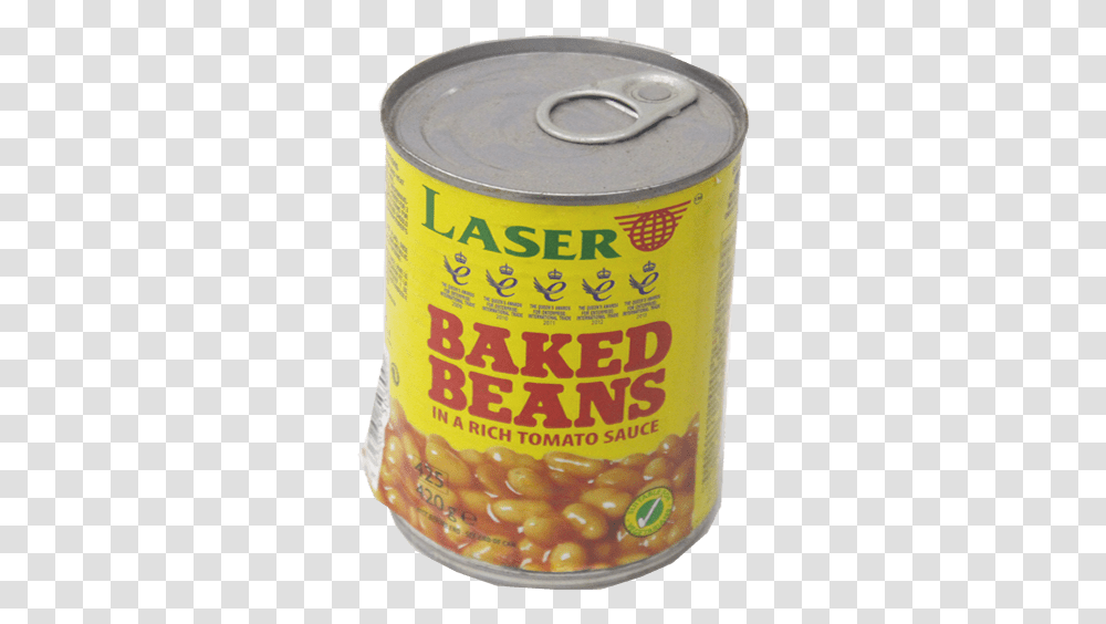 Laser Baked Beans 420g Baked Beans, Tin, Can, Canned Goods, Aluminium Transparent Png