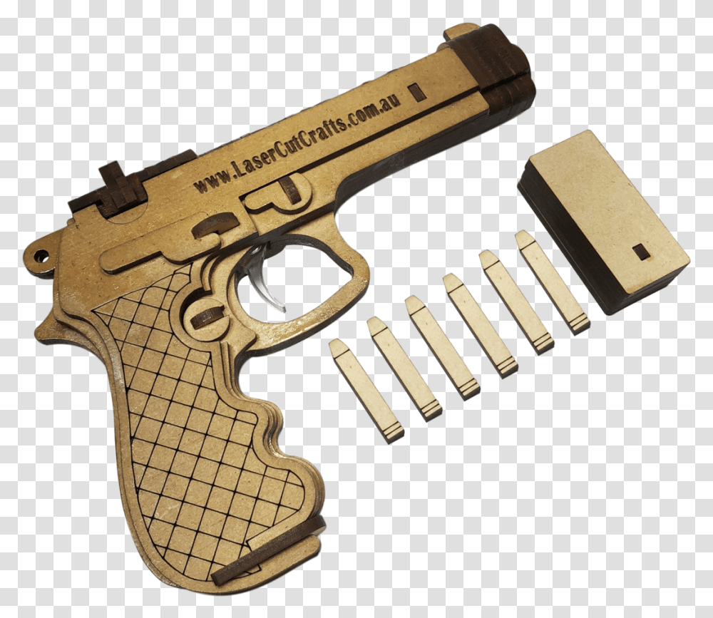 Laser Cutter Ideas 3d, Gun, Weapon, Weaponry, Handgun Transparent Png