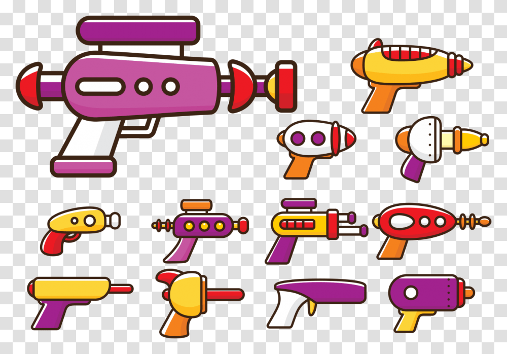 Laser Gun Cartoon, Toy, Water Gun Transparent Png