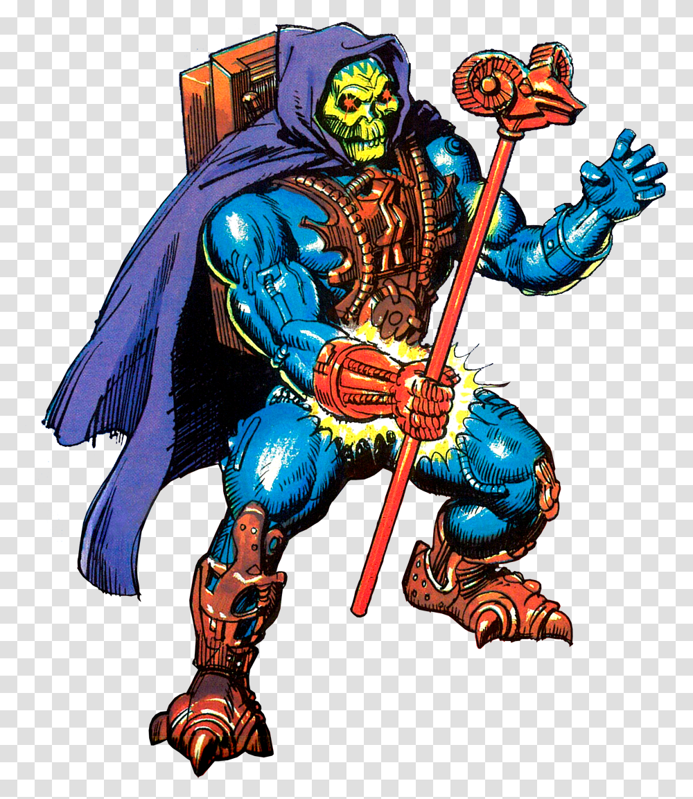Laser Light Skeletor Package Card Masters Of The Universe, Person, People, Sweets, Comics Transparent Png