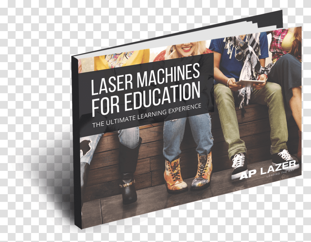 Laser Machine For Education Ebook Flyer, Person, Shoe, Footwear Transparent Png