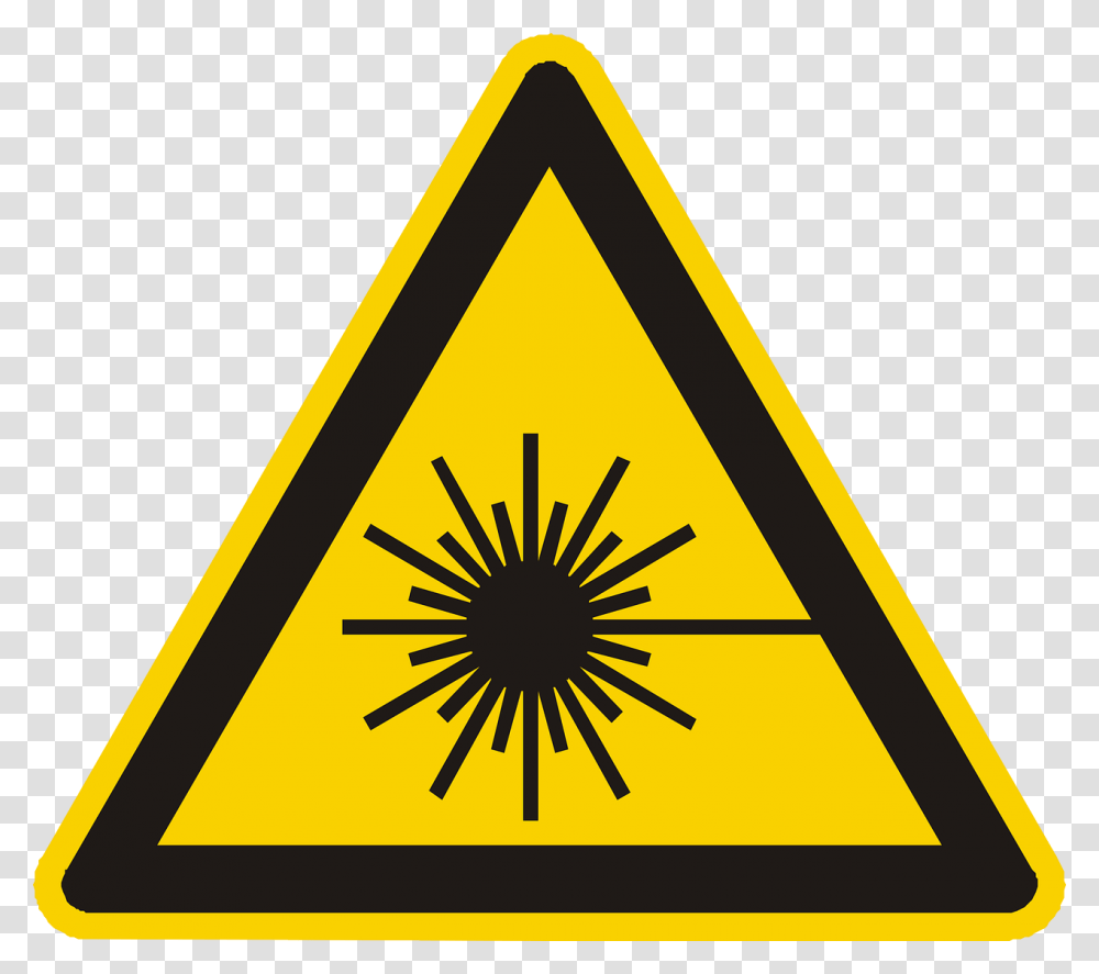 Laser Radiation Warning Sign, Triangle, Road Sign, Dynamite Transparent Png