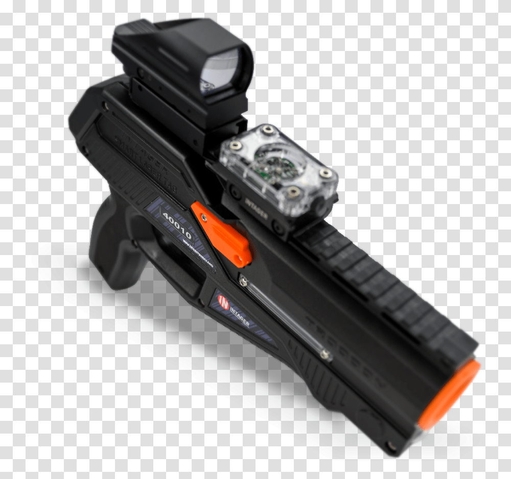 Laser Tag Equipment For Indoor And Outdoor Game Airsoft Gun, Weapon, Weaponry, Wristwatch Transparent Png