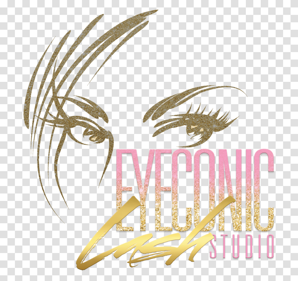 Lash Extensions Eyeconic Studios Graphic Design, Text, Symbol, Logo, Trademark Transparent Png