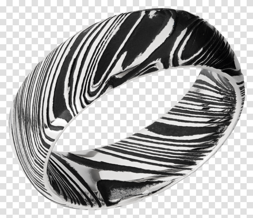 Lashbrook Woodgrain Damascus Steel 8mm Domed Band Wedding Ring, Accessories, Accessory, Jewelry, Bird Transparent Png