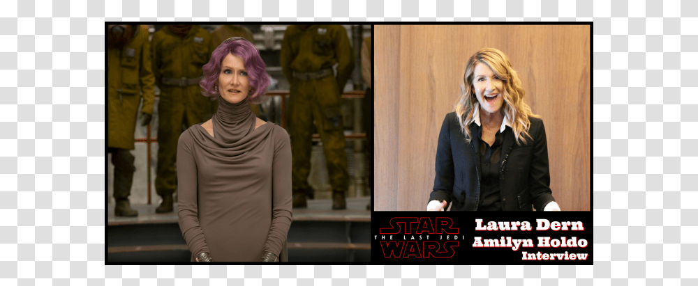 Last Jedi Laura Dern Character, Person, Blonde, Woman Transparent Png