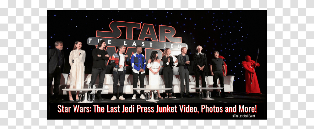 Last Jedi Press Conference, Person, Stage, Performer Transparent Png