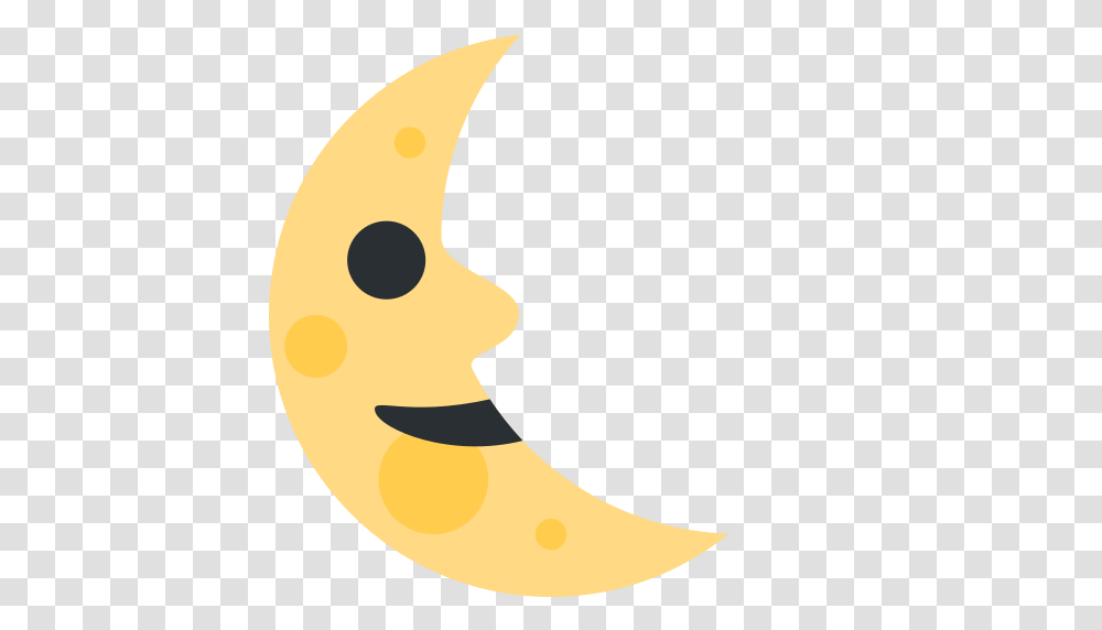 Last Quarter Moon Face Emoji, Nature, Outdoors, Night, Outer Space Transparent Png