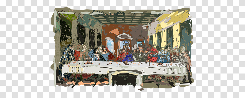 Last Supper Religion, Person, Painting Transparent Png