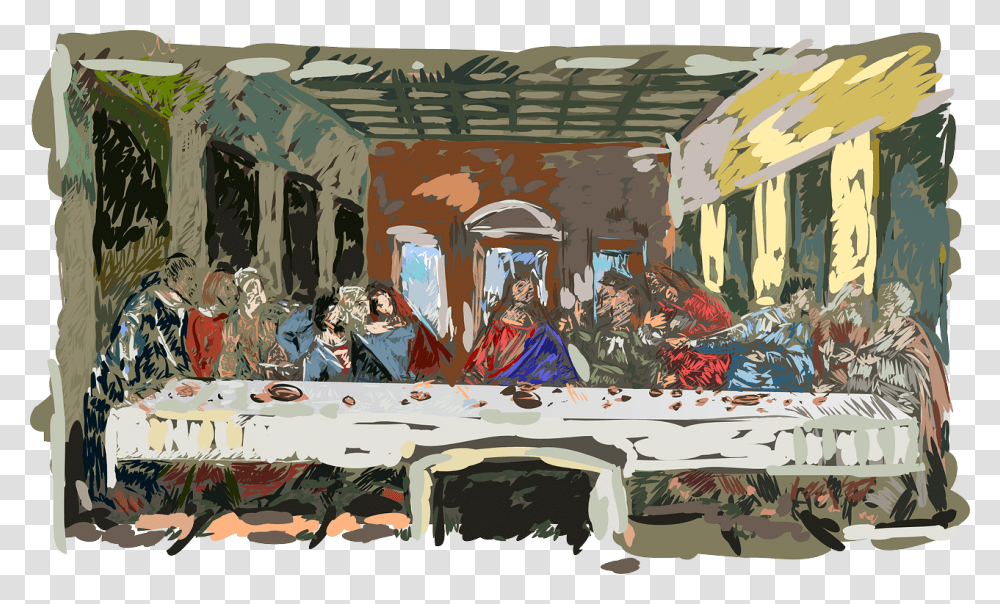 Last Supper Free To Use, Comics, Book, Person Transparent Png