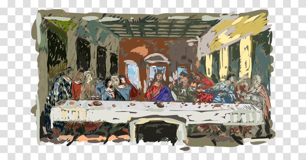 Last Supper Simpl, Religion, Person, Painting Transparent Png