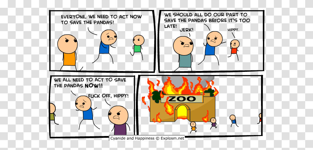 Late Cyanide And Happiness Comics, Alphabet, Crowd, Pac Man Transparent Png