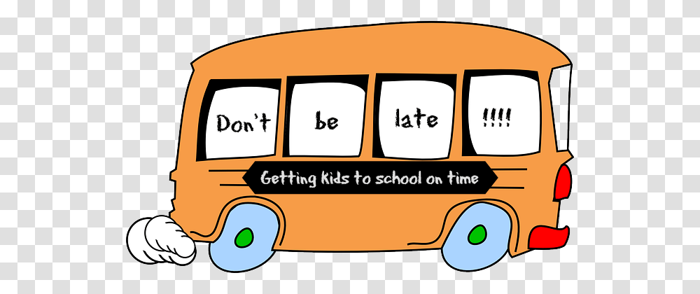 Late To School Late To School Images, Bus, Vehicle, Transportation, Van Transparent Png