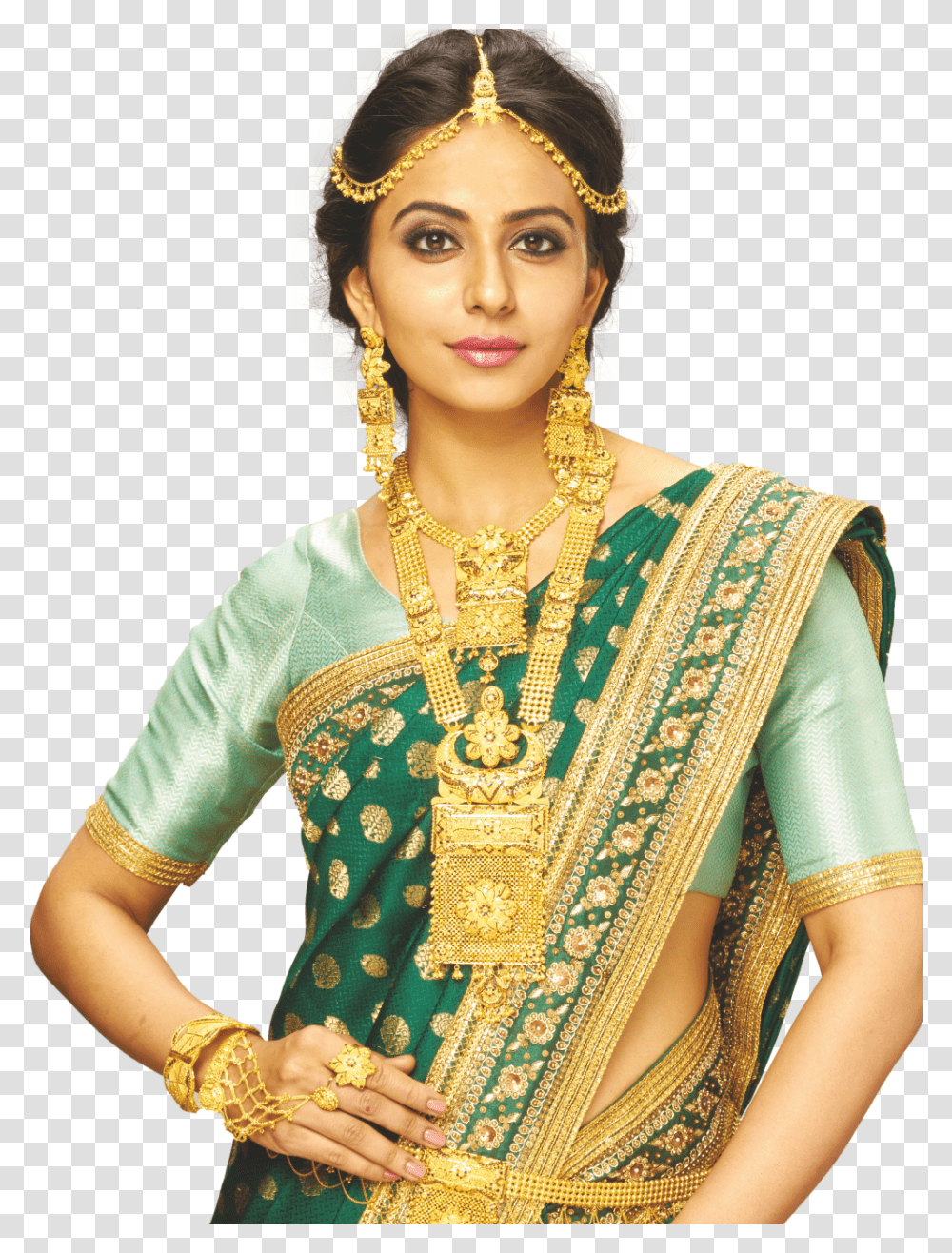 Latest Traditional Indian Jewellery Bridal Jewellery Hd, Apparel, Person, Human Transparent Png