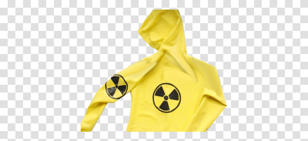 Latex Catsuit With Radioactive Logo Design Nuclear, Clothing, Apparel, Coat, Raincoat Transparent Png