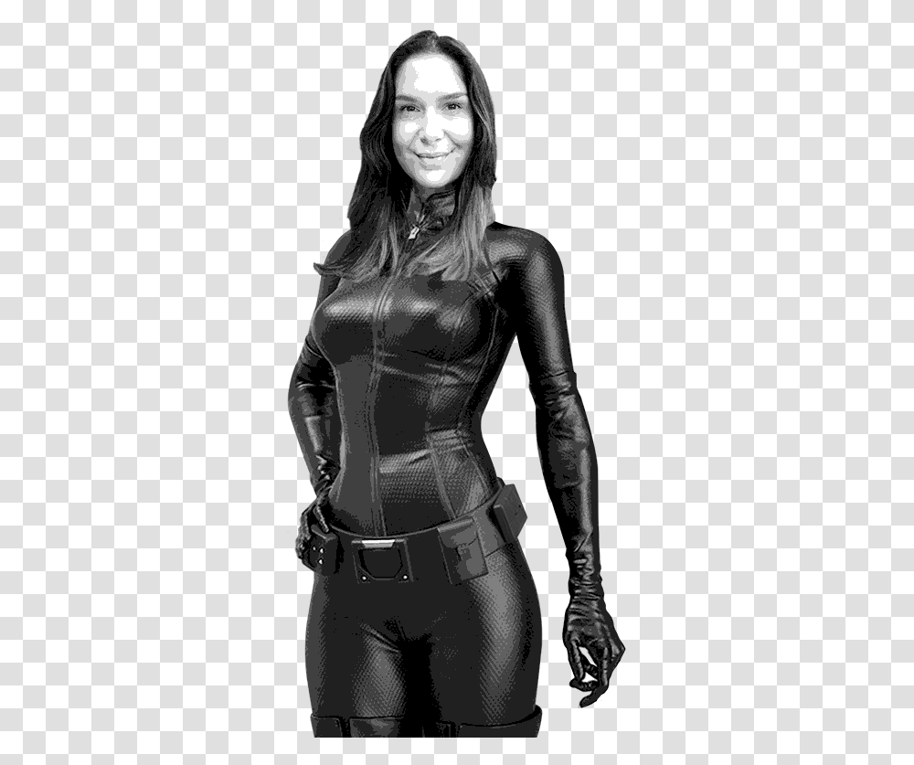 Latex Clothing, Person, Spandex, Female, Coat Transparent Png