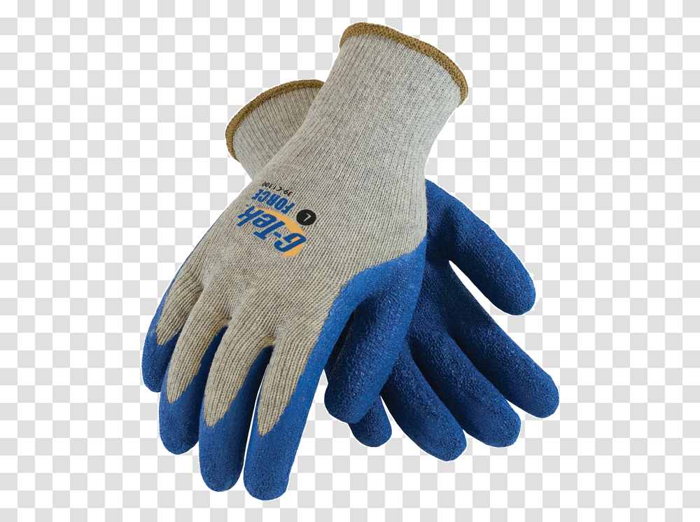 Latex Coated Safety Glove Gloves G Tek, Apparel, Person, Human Transparent Png