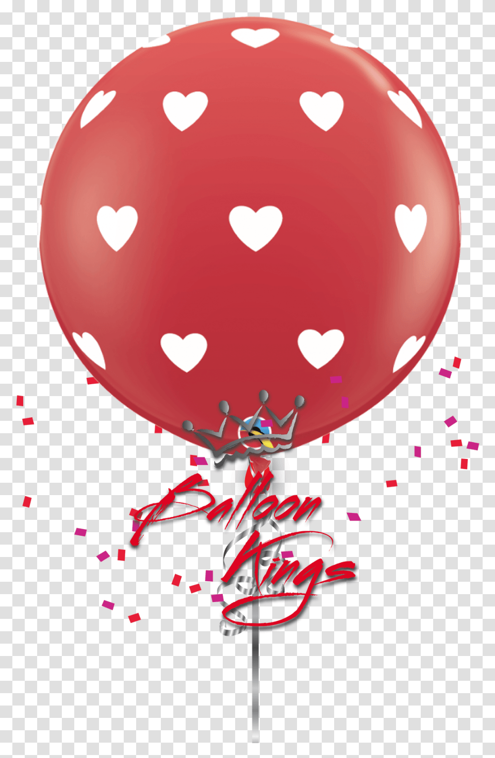 Latex Hearts Balloon With Hearts, Paper, Graphics, Confetti Transparent Png