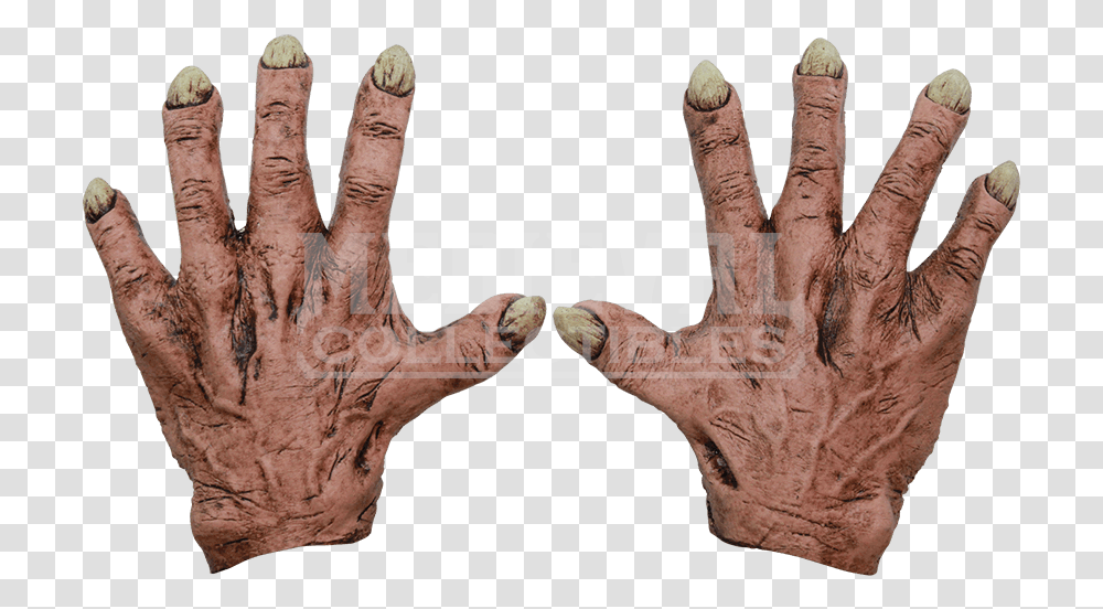 Latex Mask Costume Glove Monster Hands Scary, Finger, Person, Human, Wrist Transparent Png