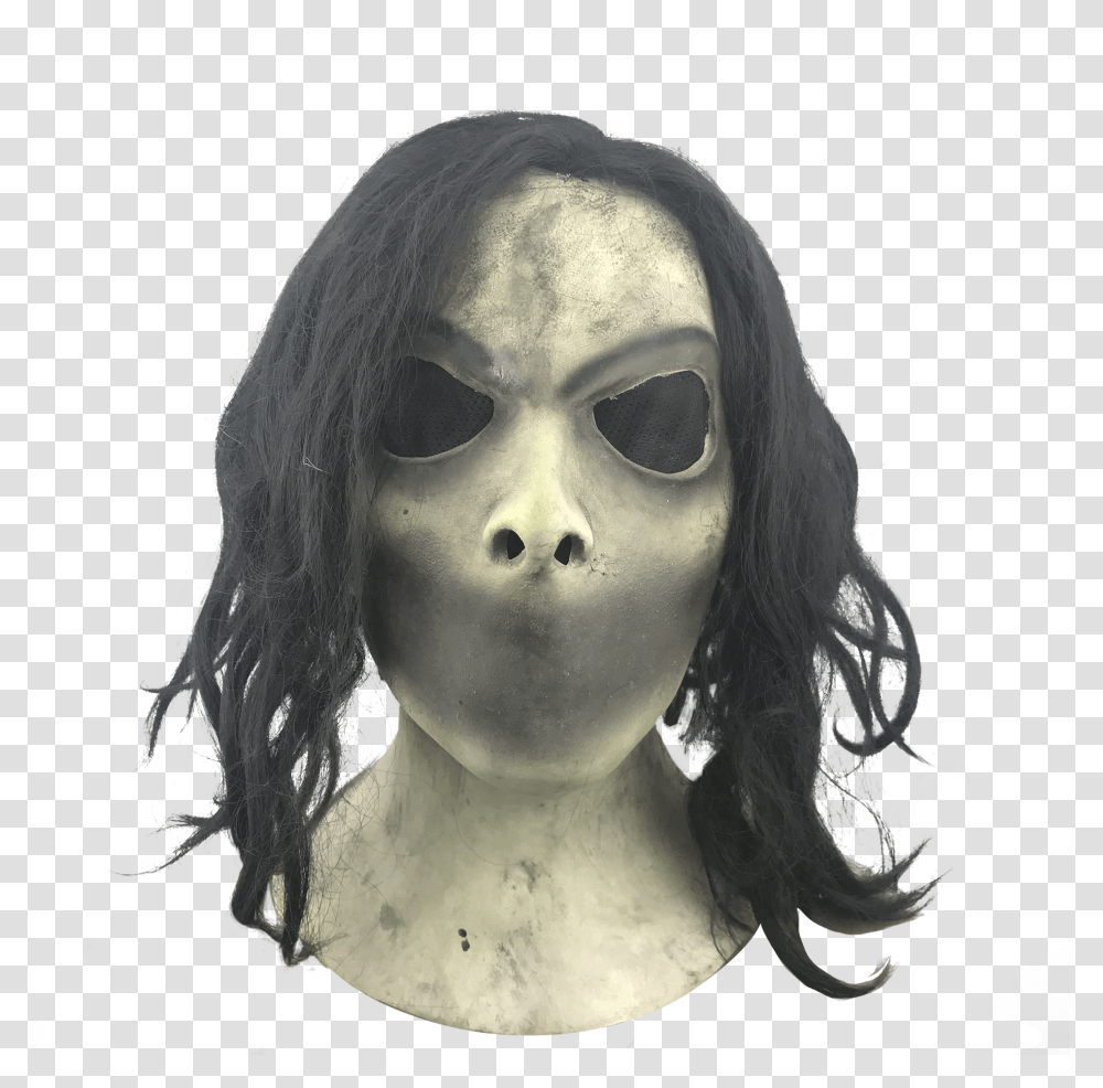 Latex Scary Mouthless Woman Mask For Halloween Carnival Masquerade Original Cup Masque Halloween, Alien, Head, Person, Human Transparent Png