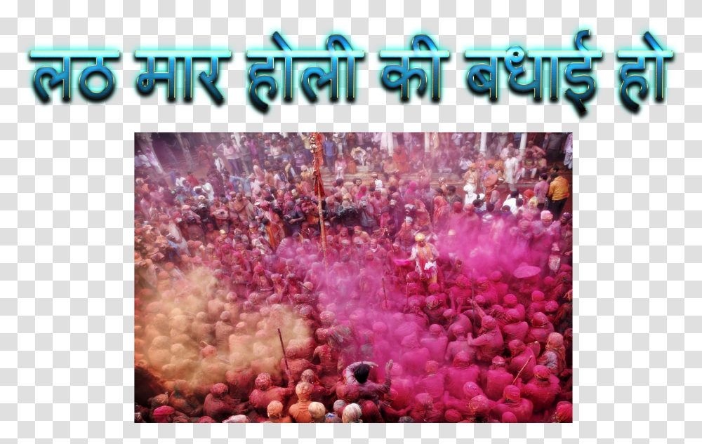 Lath Maar Holi Free Download Begonia, Festival, Crowd, Person, Rug Transparent Png