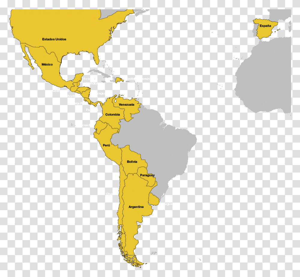 Latin America And The Caribbean, Plot, Map, Diagram, Atlas Transparent Png