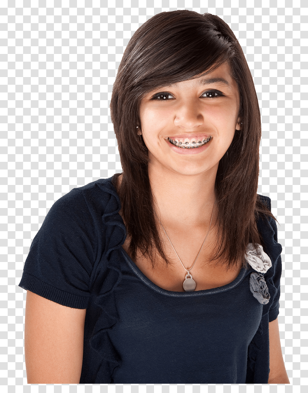 Latin Girl Latina With Braces, Person, Human, Female, Face Transparent Png