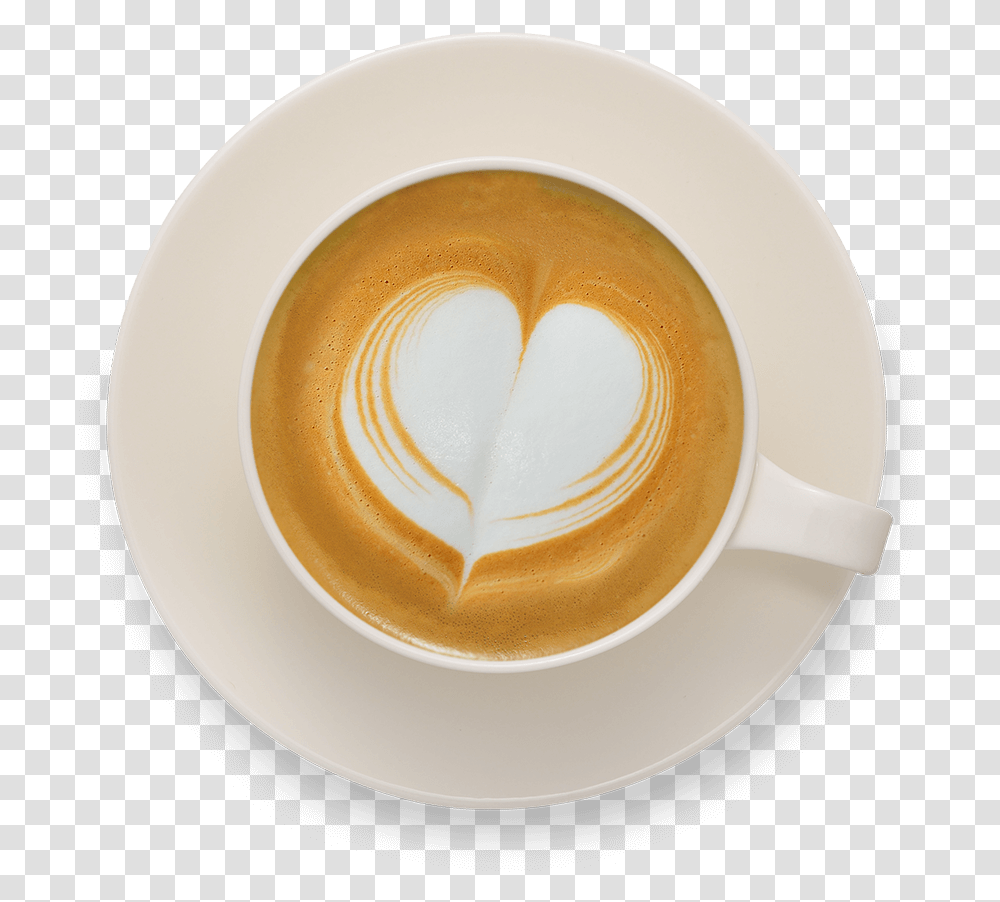 Latte Coffee Heart, Coffee Cup, Beverage, Drink, Pottery Transparent Png