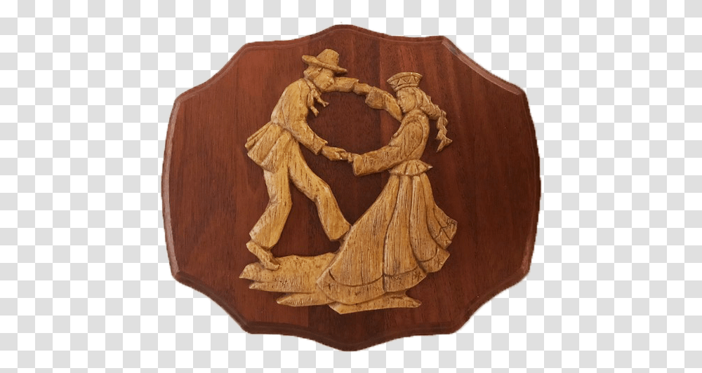 Latvian Couple Dancing Landscape Carving, Wood, Painting, Hardwood Transparent Png