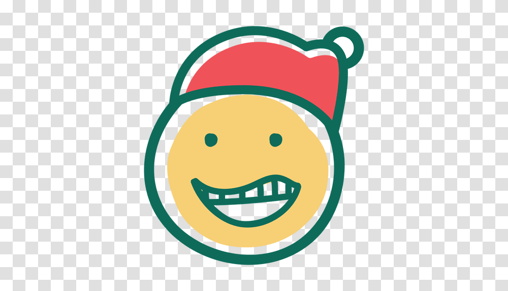 Laugh Santa Claus Hat Face Emoticon, Apparel, Cap, Baseball Cap Transparent Png