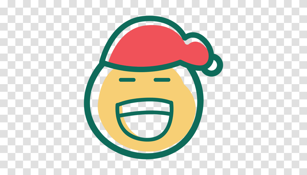 Laugh Santa Claus Hat Face Emoticon, Outdoors, Nature Transparent Png