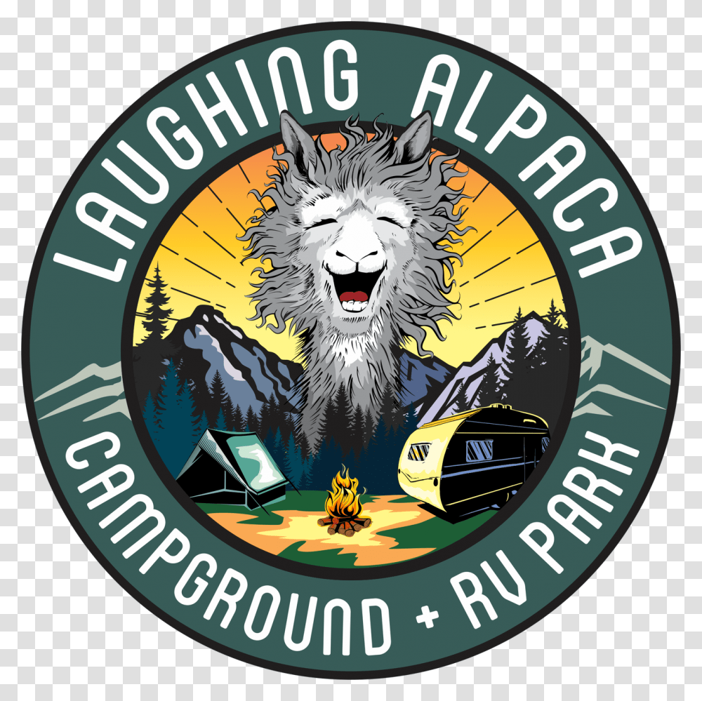 Laughing Alpaca Rv Dk Emblem, Logo, Label Transparent Png