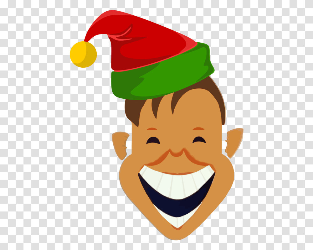 Laughing Boy Icons Logo Clipart Laughing Christmas Elf Cartoon, Clothing, Apparel, Party Hat Transparent Png