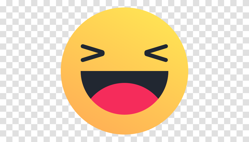 Laughing Emoji Clipart Facebook Laugh Emoji, Logo, Symbol, Trademark, Baseball Cap Transparent Png