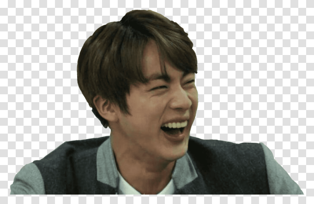 Laughing Meme Bts Jin Dad Jokes, Face, Person, Tie, Accessories Transparent Png