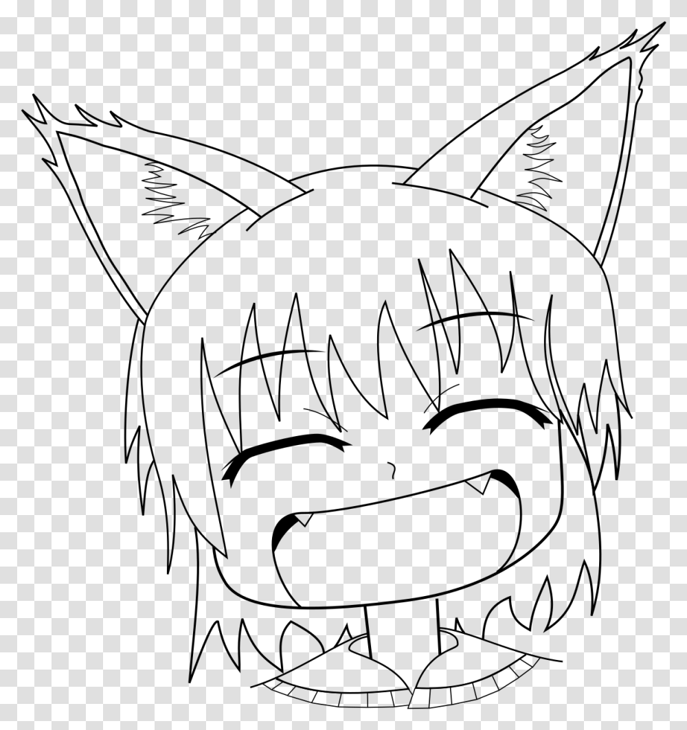 Laughing Mouth Anime Kitty, Gray, World Of Warcraft Transparent Png
