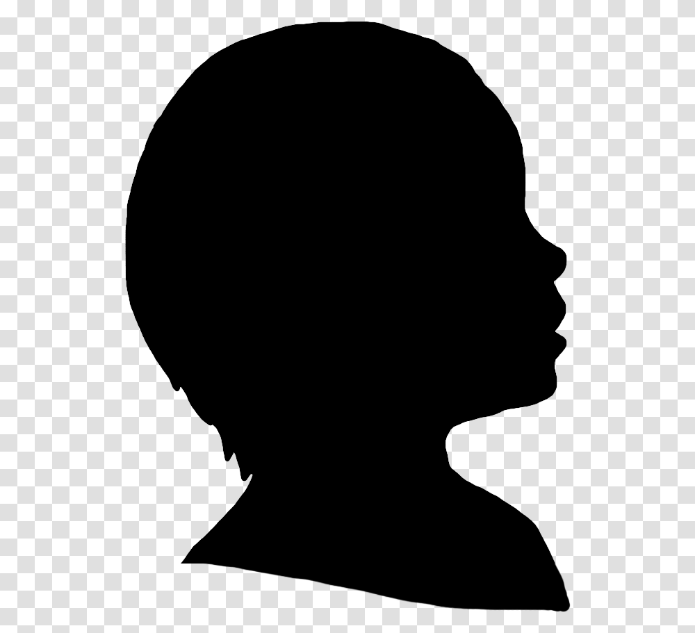 Laughing Toddler Silhouette Queens Head For Stamp, Gray, World Of Warcraft Transparent Png