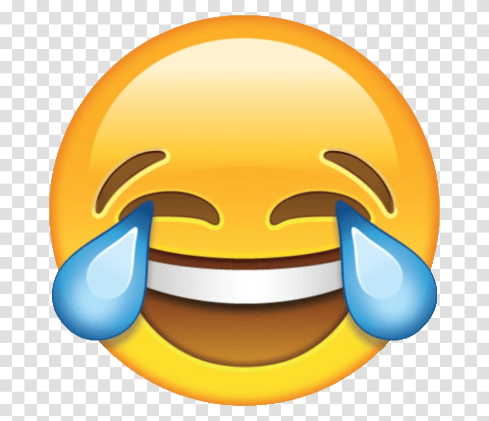 Laughter Face With Tears Of Joy Emoji Emoticon Clip Laughing Emoji Jpg, Food, Helmet, Apparel Transparent Png